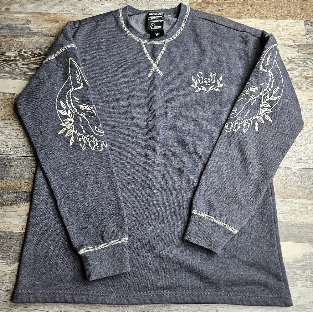 Princess Mononoke By Studio Ghibli Blue Sweatshirt Women's XS
